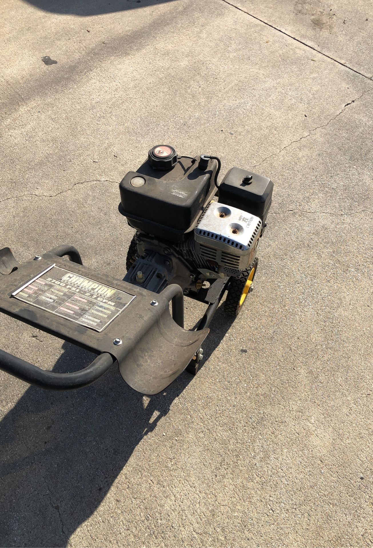 Champion gas pressure washer