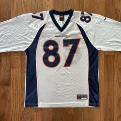 Ed McCaffrey Denver Broncos Nike Vintage Away Jersey Size Large