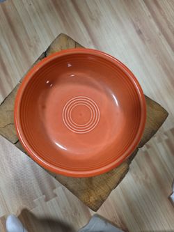 Fiesta Ware Orange Ceramic Bowl