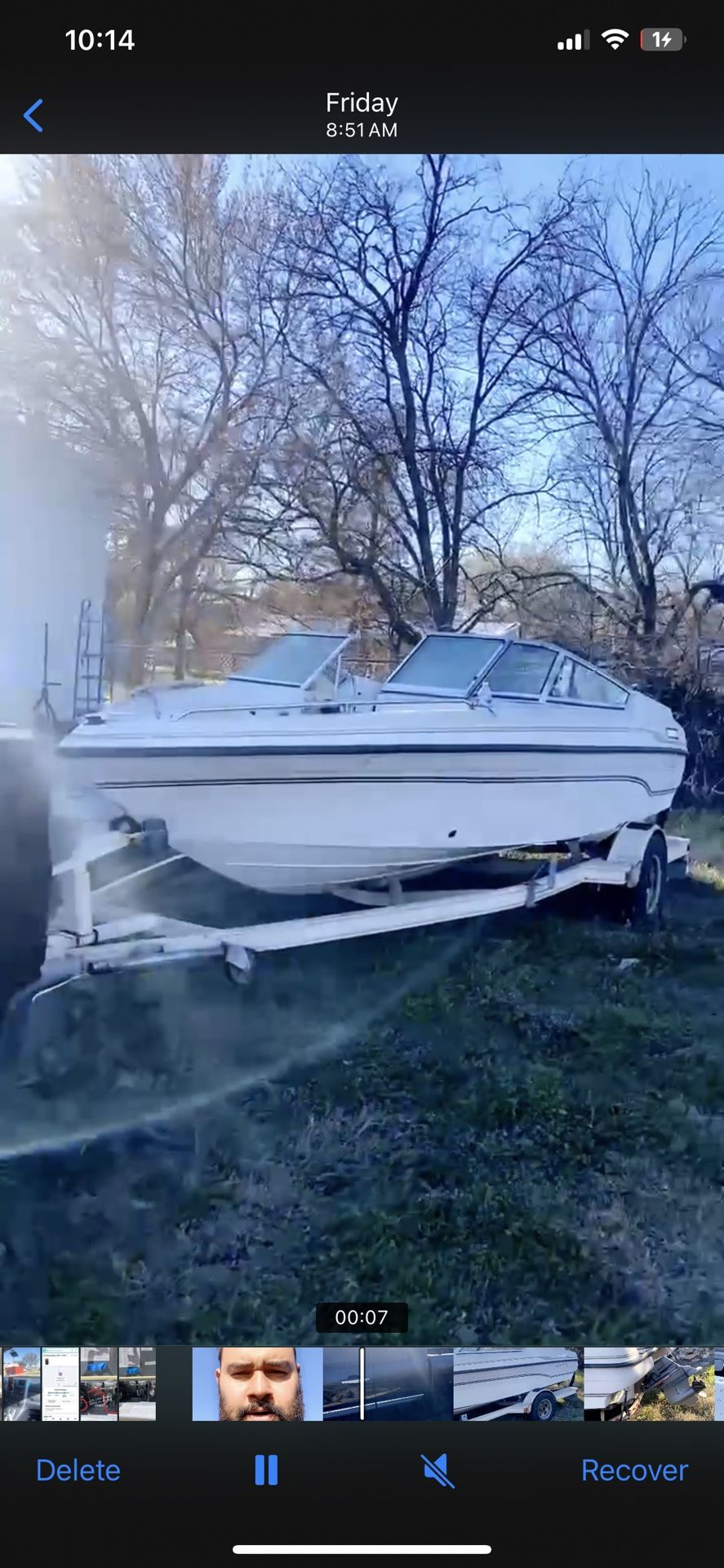 1997 Galaxie Ski boat