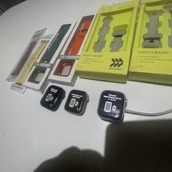 x3 Apple Watches lot series 8 / series 6