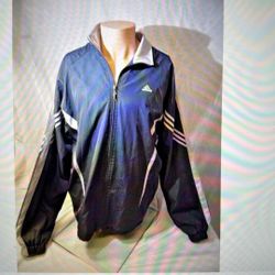 Adidas Retro Soccer Jacket Fleece Lined Size XXL Gray