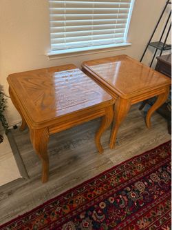 Two Beautiful solid wood night stands 24x 26 x 25 heights