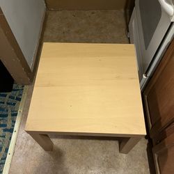 3’ X 3’ Wooden Table. Legs Screw Off For Easy Storage.