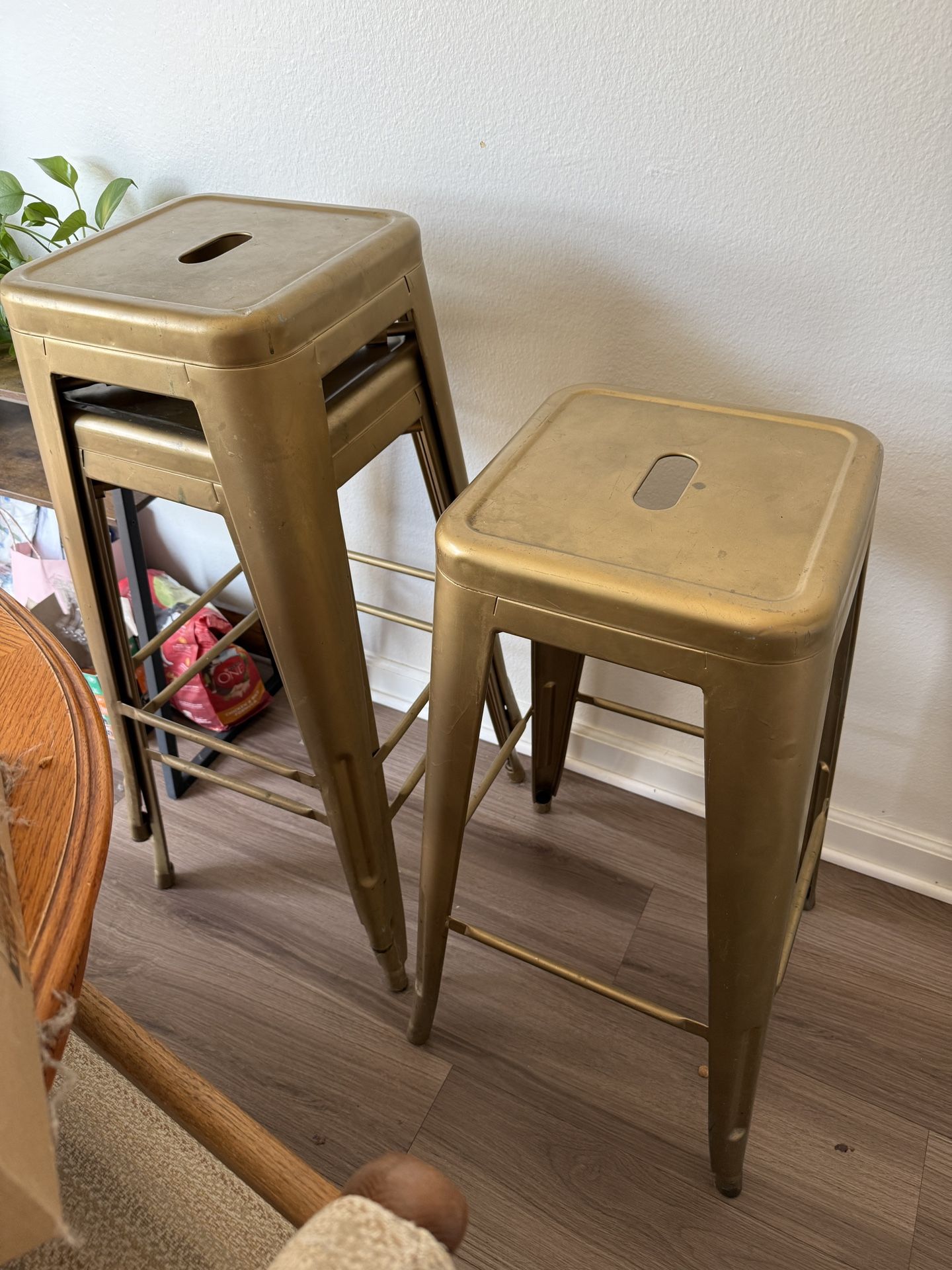 Gold Bar Stool