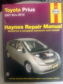 Haynes Repair Manual Toyota Prius 2001–2012
