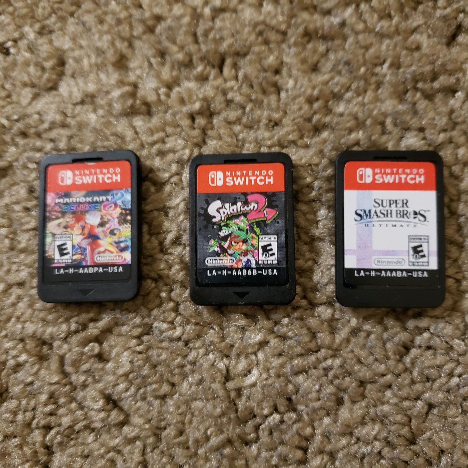 Nintendo Switch Mario Kart, Splatoon 2, Super Smash Bros
