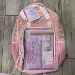 Girls Sequin Backpack 