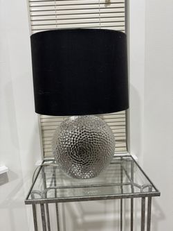 Silver Black Lamp