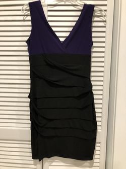 Dress black/ purple - size 6 woman