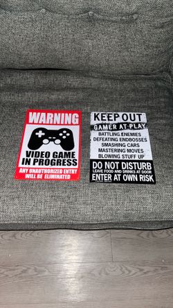 Gaming Room Signs