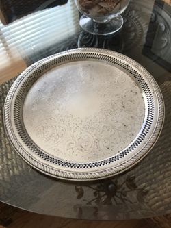 Antique Silver Tray