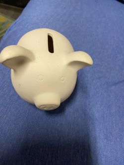 Unpainted Piggy Bank