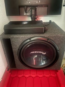 12" competitive series pioneer subwoofer with amp