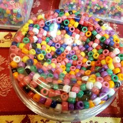 Bucket Of Pony Beads