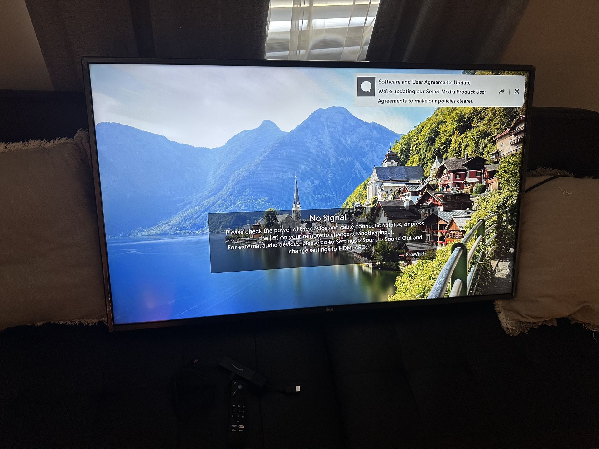 LG 50in 4k TV Fire Stick Included
