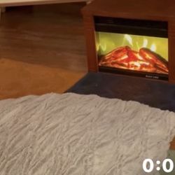 Portable Heater With Fireplace Ambiance 