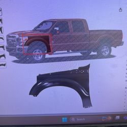 Brand New Driver Side Fender For 2011-2016 F250 F350