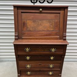 Antique solid Oak Drop Down Desk