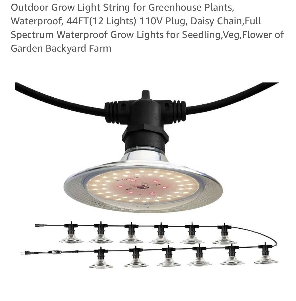 Outdoor/ Waterproof Hanging Grow Lights