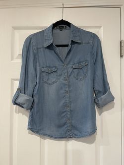 Women’s Denim Button Up Shirt