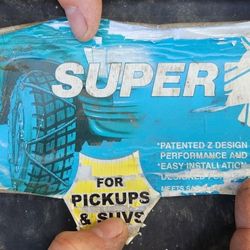 Snow cables for pickup trucks.. Cables Para  La Nieve