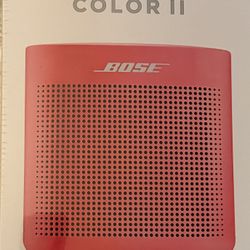 Bose SoundLink Color II Portable Bluetooth Speaker - Coral  (new And sealed )