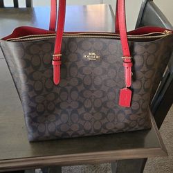 COACH Mollie Tote Signature Canvas 1665 Outlet 