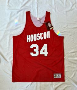 Mitchell & Ness Reversible Hakeem Olajuwon Jersey Red/White Size XL