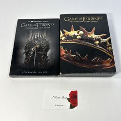 Bundle of 2 Game of Thrones: The Complete First & Second Season DVD Set