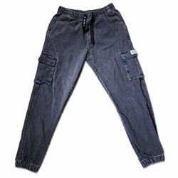 Gray Cargo Jogger Pants
