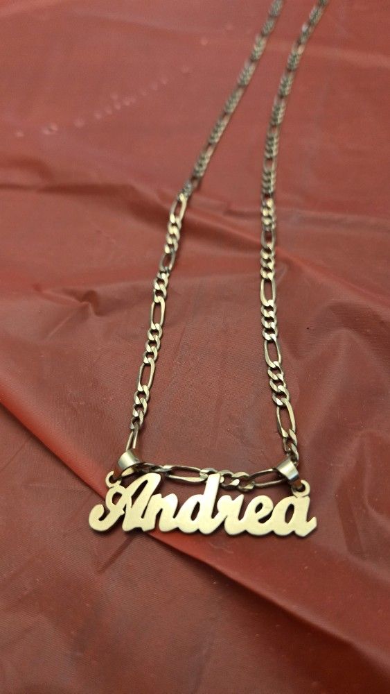 Gold Chain With Name
