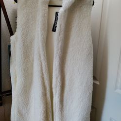Fleece Vest Hoodie