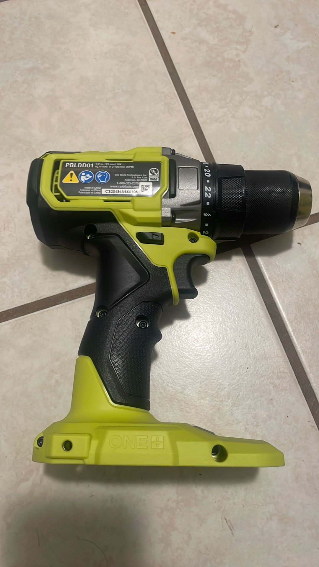 Ryobi Drill / Driver /New/ Brushless Hp /Heavy Duty Tool Only