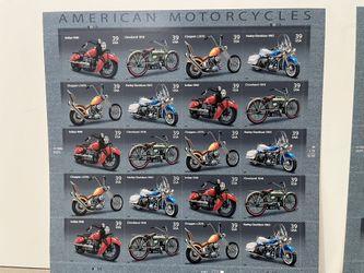 Motorcycle stamps