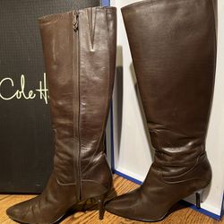 Cole Haan Brown Leather Boots