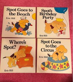 Set of 4 Spot Children’s Books by Eric Hill, Hardback, 1980