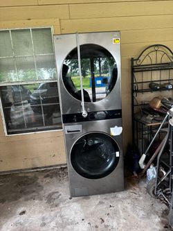 LG ThinQ stackable washer dryer, never used!