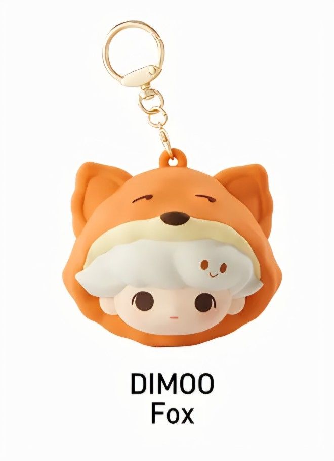 Dimoo Fox Pajama Party Pop Bean Earphone bag