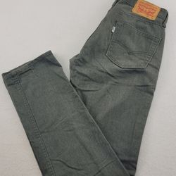 Levi's Straight Leg 511 Jeans Grey Soft Denim Zip Up Men's 29x32