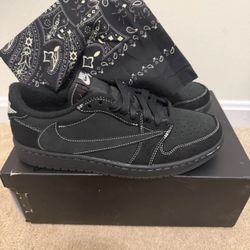 Nike Air Jordan 1 Low OG SP Travis Scott Black Phantom DM7866-001 2022