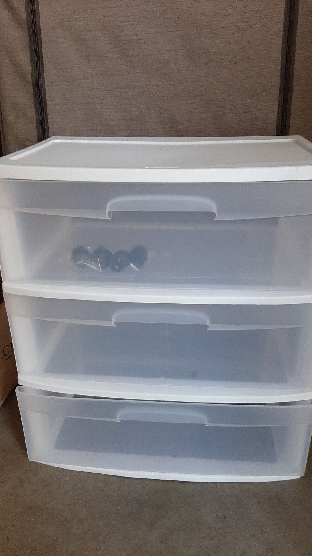 3 drawer storage container with wheels