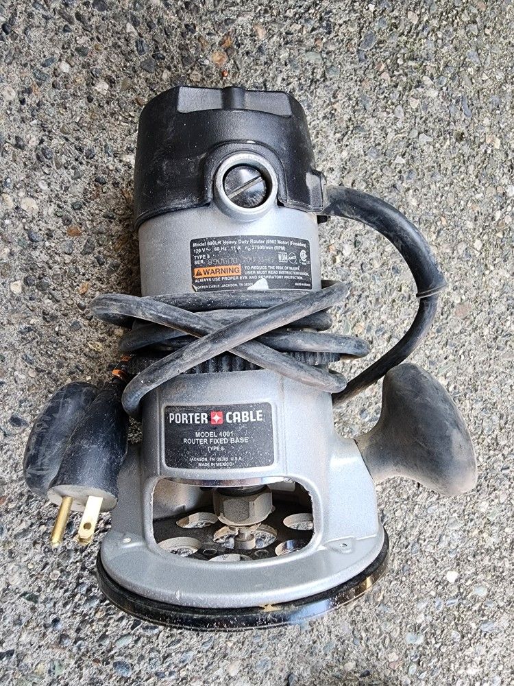 Porter Cable Router Model 1001