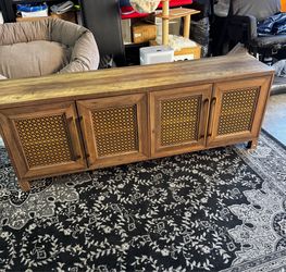 Wood tv stand