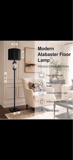 Modern Alabaster Floor Lamp