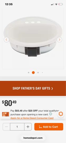 Drop in  bathroom sink - 19 inch round