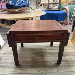 Antique Solid Rosewood Expandable Table