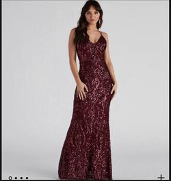 Windsor Burgundy Formal Dress