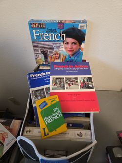 French Language Learning Books and Software Bundle