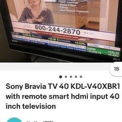 40 Inch Sony Flat screen OBO